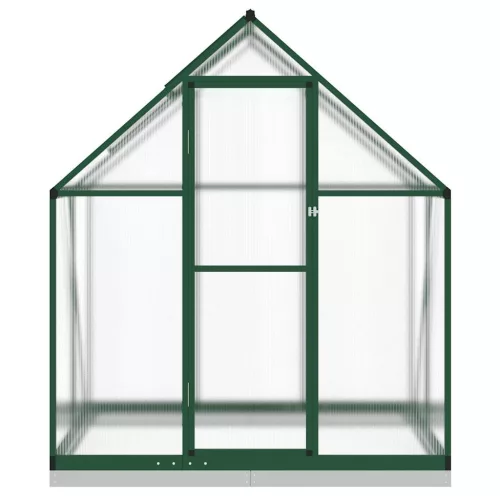  zöld alumínium melegház alapvázzal 169 x 114 x 202 cm