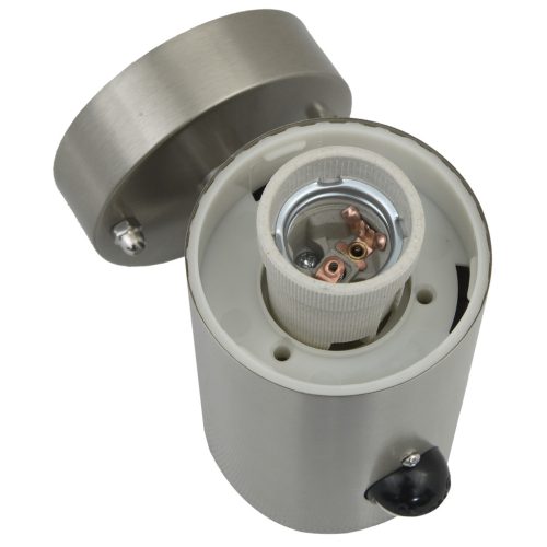  Kültéri Fali Lámpák Érzékelővel 2 db Ezüst Rozsdamentes Acél IP44