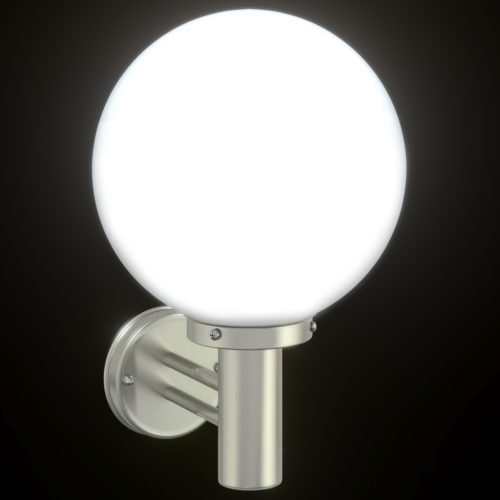  Kültéri Fali Lámpa Ezüst Rozsdamentes Acél IP44