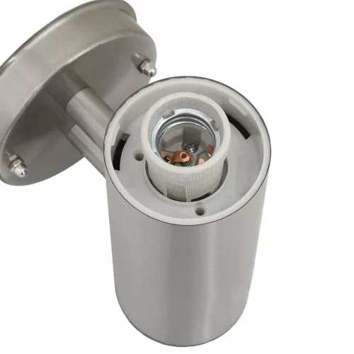  Kültéri Fali Lámpa 2 pcs Ezüst 15 x 7,5 x 33 cm