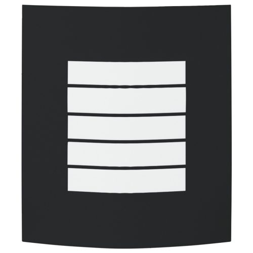  Külső Fali Lámpa 2 db Fekete Rozsdamentes Acél IP44