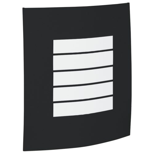  Külső fali lámpák 2 db fekete rozsdamentes acél IP44