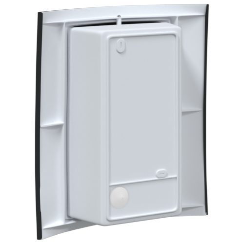  kültéri fali lámpák érzékelővel 2 db fekete rozsdamentes acél IP44