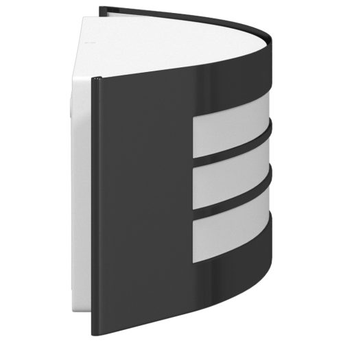  Kültéri Fali Lámpa Fekete Rozsdamentes Acél IP44