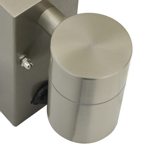  Kültéri Fali Lámpák Mozgásérzékelővel 2 db Ezüst Rozsdamentes Acél IP44