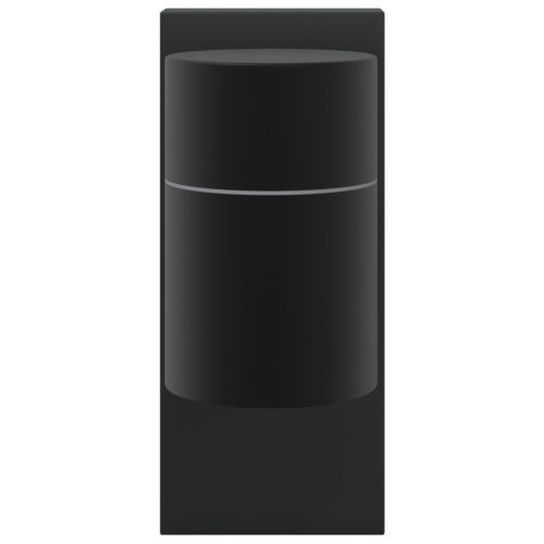  Kültéri Fali Lámpa Fekete Rozsdamentes Acél IP44