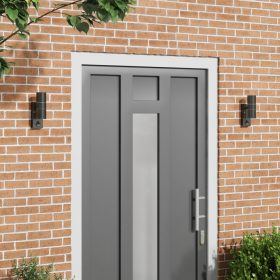    kültéri fali lámpák mozgásérzékelővel 2 db fekete rozsdamentes acél IP44