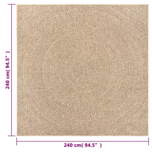  ZIZUR juta hatású beltéri és kültéri szőnyeg 240x240 cm