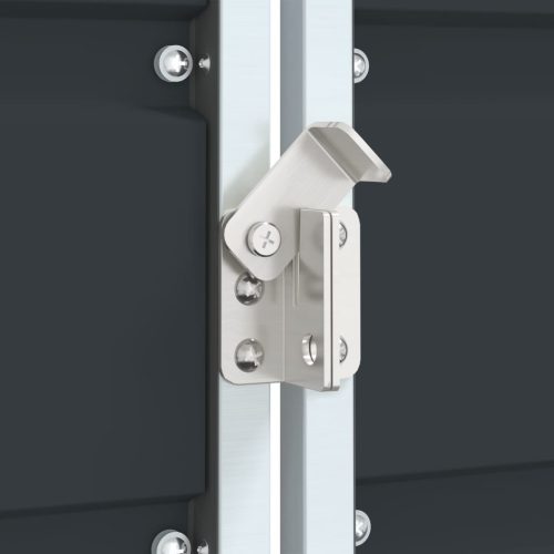  antracit acél kerekes tároló 1 szemeteskukához 72 x 81 x 115 cm