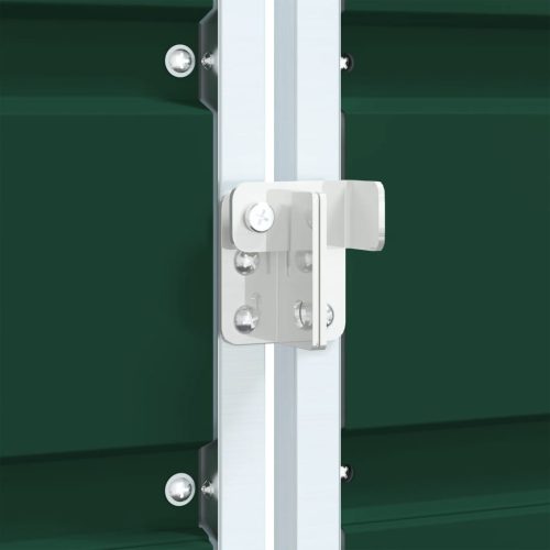  zöld acél kerekes tároló 3 szemeteskukához 216 x 81 x 115 cm