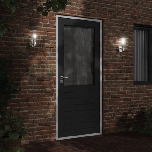  ezüstszínű rozsdamentes acél kültéri érzékelős falilámpa