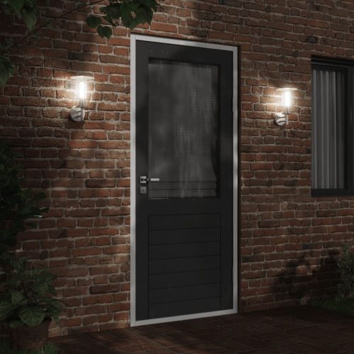  ezüstszínű rozsdamentes acél kültéri falilámpa