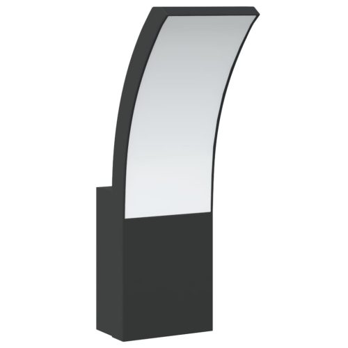  2 db fekete fröccsöntött alumínium kültéri fali LED lámpa