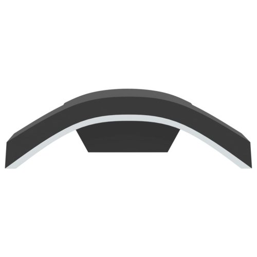  2 db fekete fröccsöntött alumínium kültéri fali LED lámpa