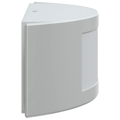  2 db ezüstszínű rozsdamentes acél kültéri falilámpa