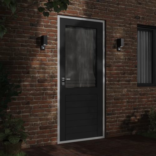  fekete öntött alumínium kültéri érzékelős falilámpa