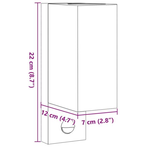  fekete öntött alumínium kültéri érzékelős falilámpa