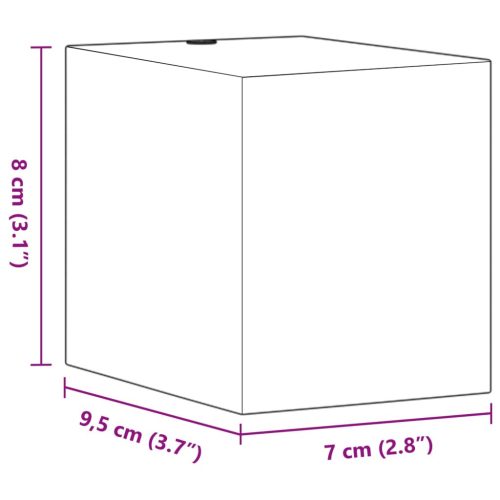  2 db fekete öntött alumínium kültéri falilámpa