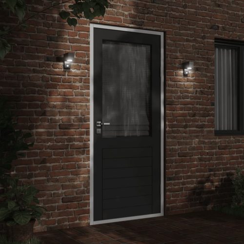  fekete öntött alumínium kültéri érzékelős falilámpa