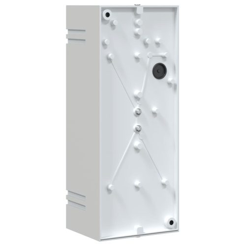  2 db ezüstszínű rozsdamentes acél kültéri falilámpa