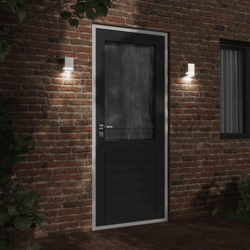  ezüstszínű rozsdamentes acél kültéri falilámpa