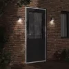  fekete rozsdamentes acél kültéri fali lámpa