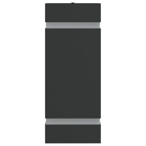  2 db fekete rozsdamentes acél kültéri falilámpa