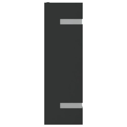  2 db fekete rozsdamentes acél kültéri falilámpa