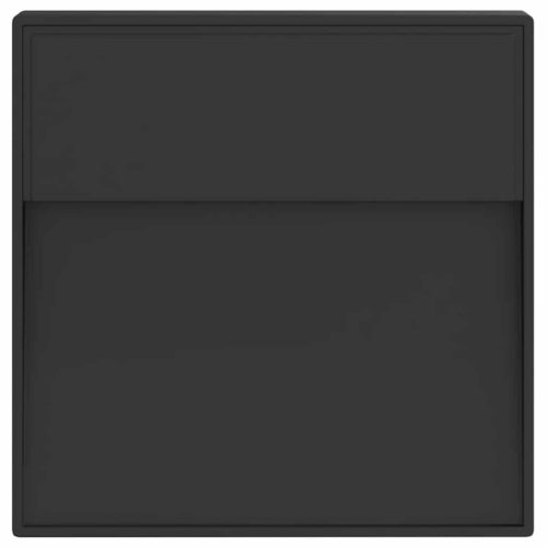  fekete öntött alumínium kültéri LED-es falilámpa