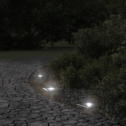  fekete négyzet öntött alumínium kültéri talajlámpa 10,5x10,5 cm