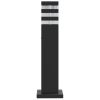  3 db fekete alumínium kültéri állólámpa 50 cm
