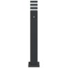  fekete alumínium kültéri állólámpa érzékelővel 80 cm