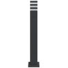  fekete alumínium kültéri állólámpa aljzattal 80 cm