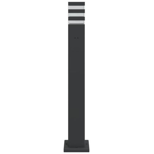  fekete alumínium kültéri állólámpa aljzattal 80 cm