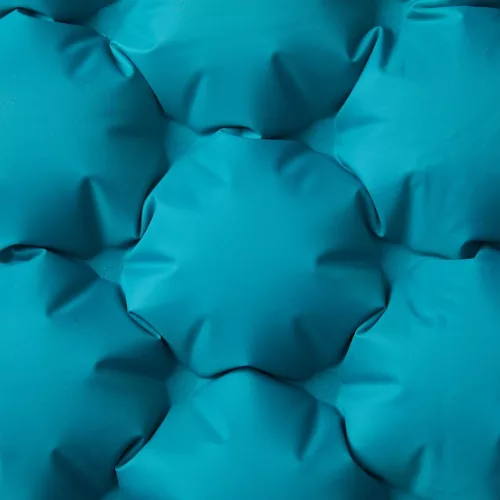  kék kétszemélyes önfelfújó kempingmatrac párnákkal