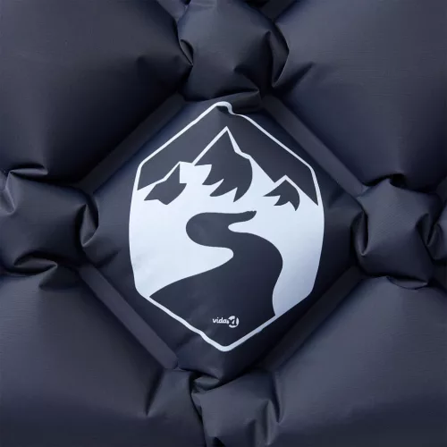  1 személyes szürke felfújható kempingmatrac párnával