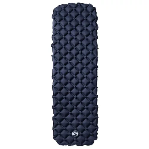  1 személyes szürke felfújható kempingmatrac 190 x 58 x 6 cm