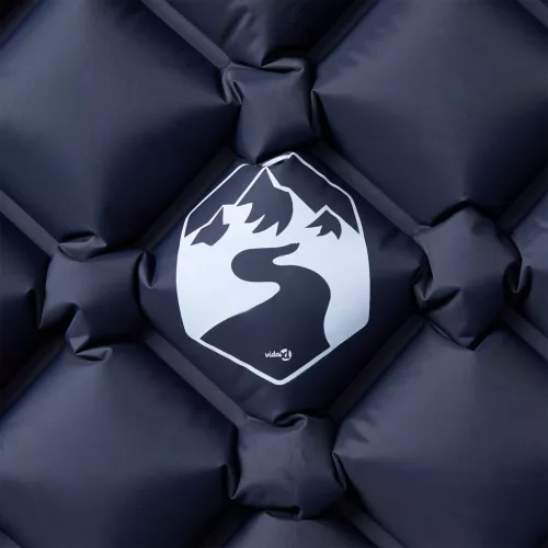  1 személyes szürke felfújható kempingmatrac 190 x 58 x 6 cm