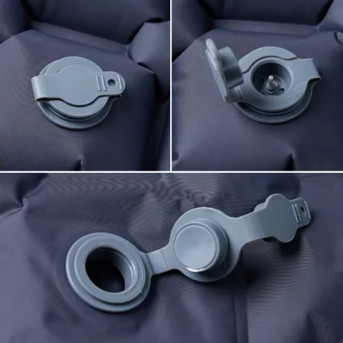  1 személyes szürke felfújható kempingmatrac 190 x 58 x 6 cm