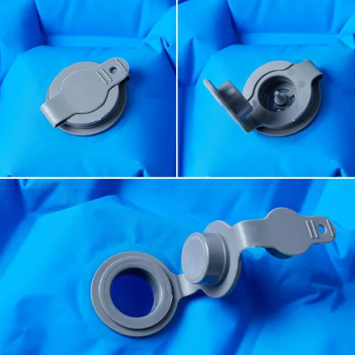  1 személyes kék felfújható kempingmatrac 190 x 58 x 6 cm