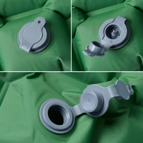  1 személyes zöld felfújható kempingmatrac 190 x 58 x 6 cm