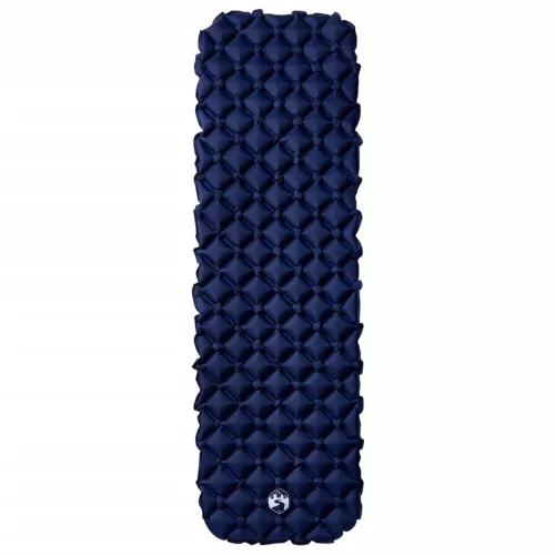  1 személyes tengerészkék felfújható kempingmatrac 190x58x6 cm