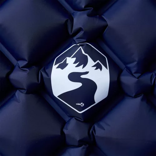  1 személyes tengerészkék felfújható kempingmatrac 190x58x6 cm