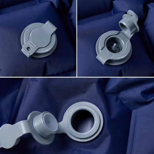  1 személyes tengerészkék felfújható kempingmatrac 190x58x6 cm