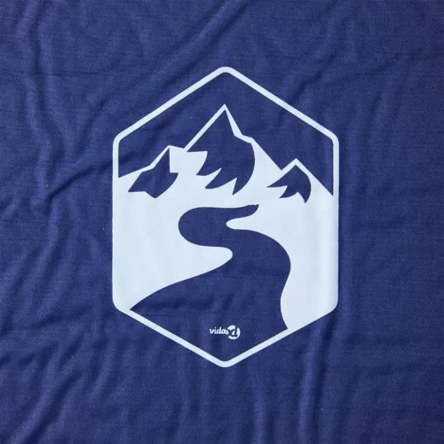  1 személyes tengerészkék önfelfújó kempingmatrac párnával