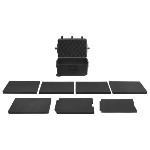  fekete PP hordozható repülős tok 79,5 x 52 x 39 cm