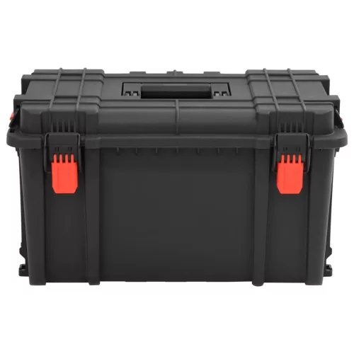  fekete polipropilén védőkoffer 57 x 35 x 32,5 cm