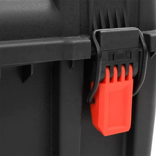  fekete polipropilén védőkoffer 57 x 35 x 32,5 cm