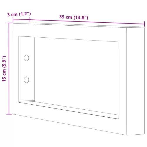  2 db fehér négyszögletes acél polctartó mosdóhoz