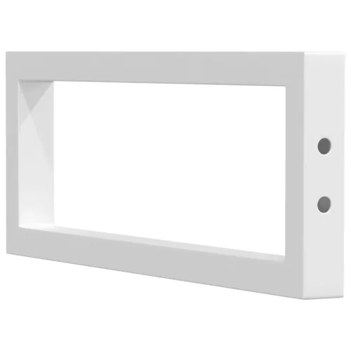  2 db fehér négyszögletes acél polctartó mosdóhoz